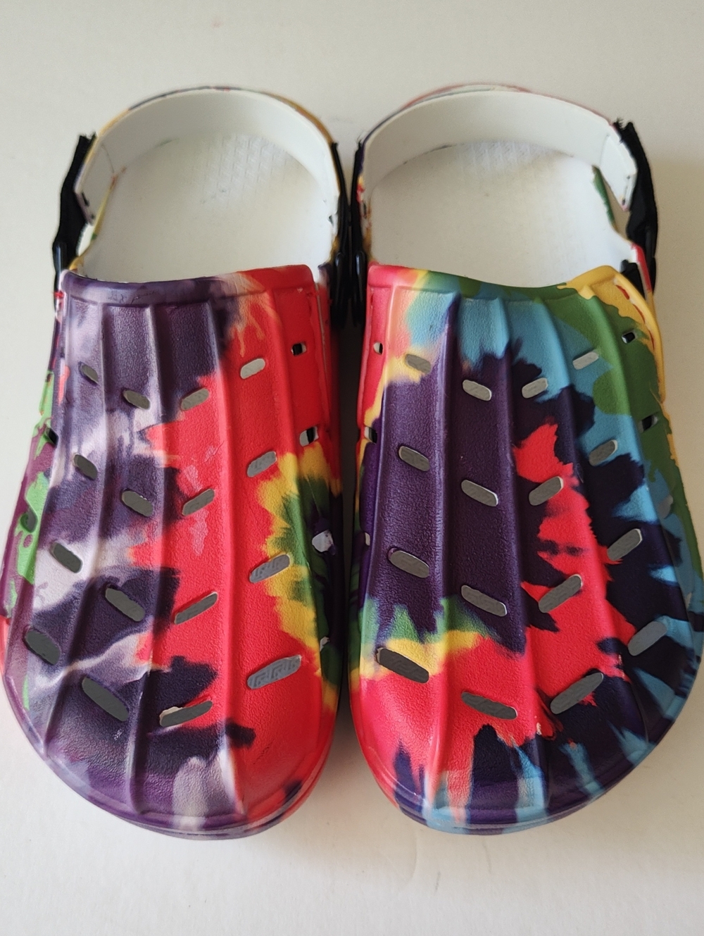 KING SIZE Men's Tie-Dye Slip-On Clogs - Multicolor